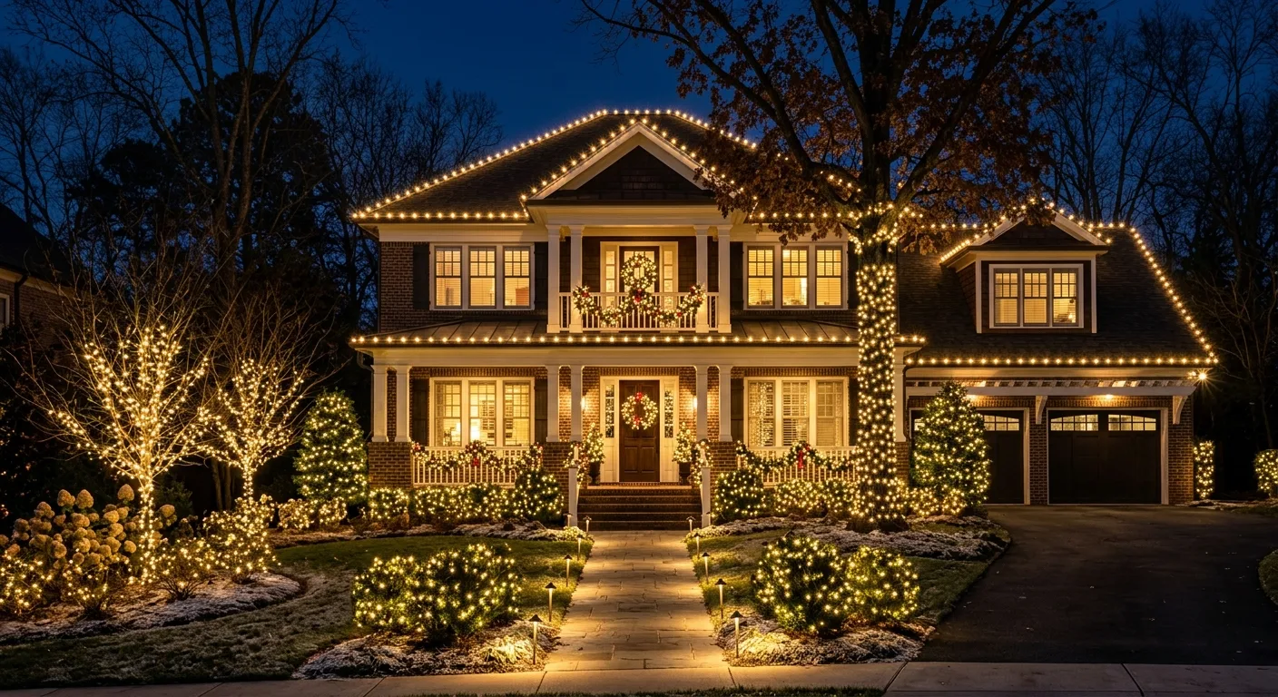holiday lighting work — professional service in Charlotte, NC
