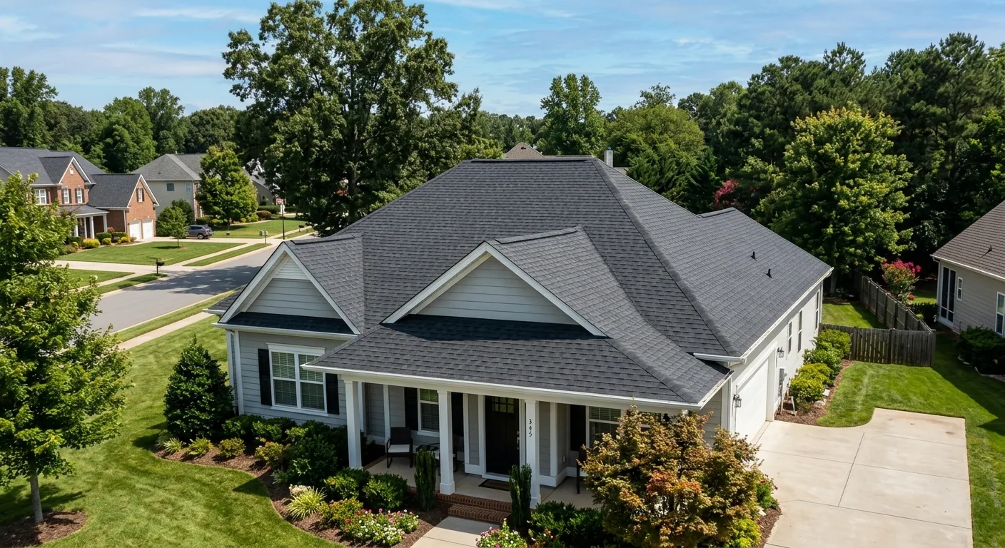roofer work — project example in Pineville, NC