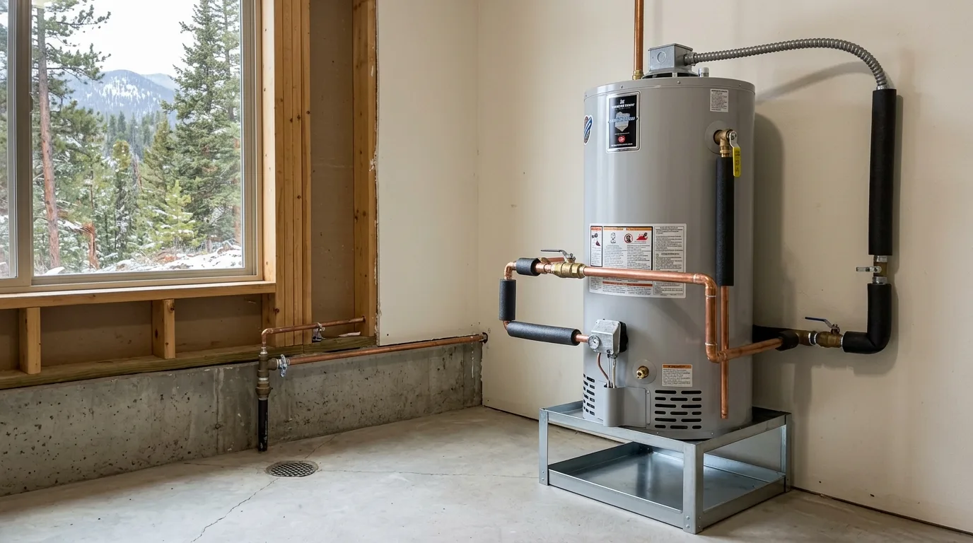 water heater repair and installation work, project example in Cascade, CO