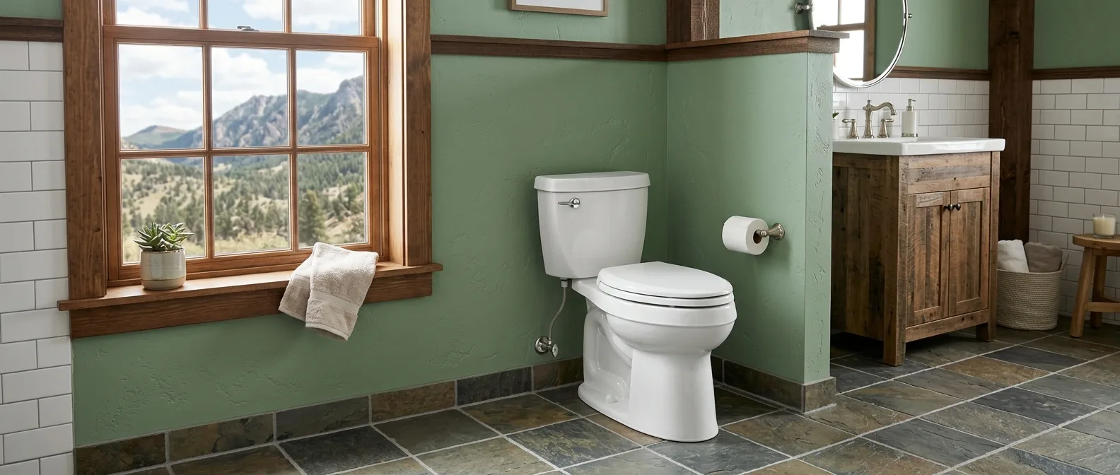 toilet repair and installation work, project example in Cripple Creek, CO