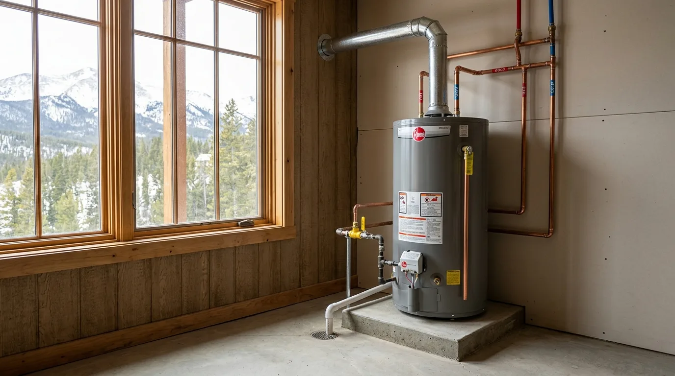 water heater repair and installation work, project example in Divide, CO