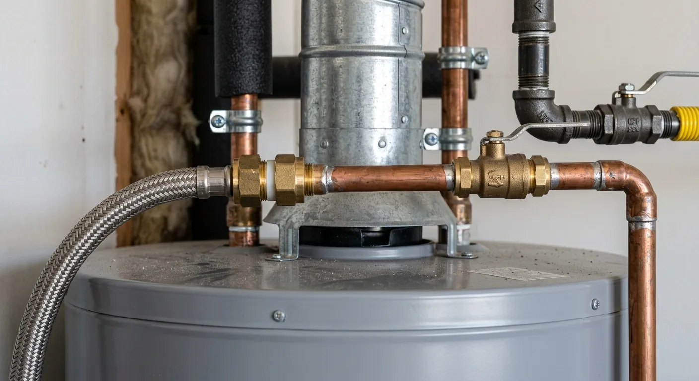 water heater installation work, project example in Falcon, CO