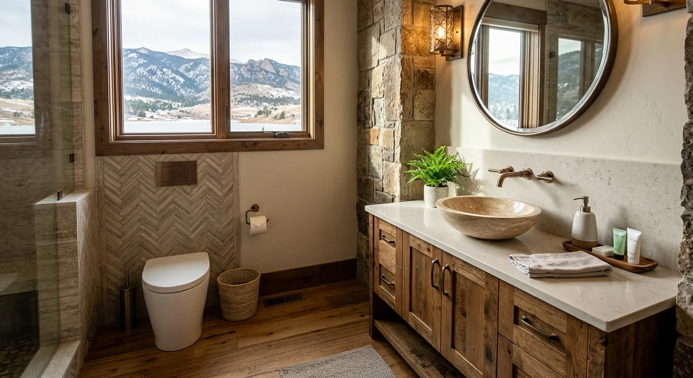toilet and faucet work work, project example in Palmer Lake, CO