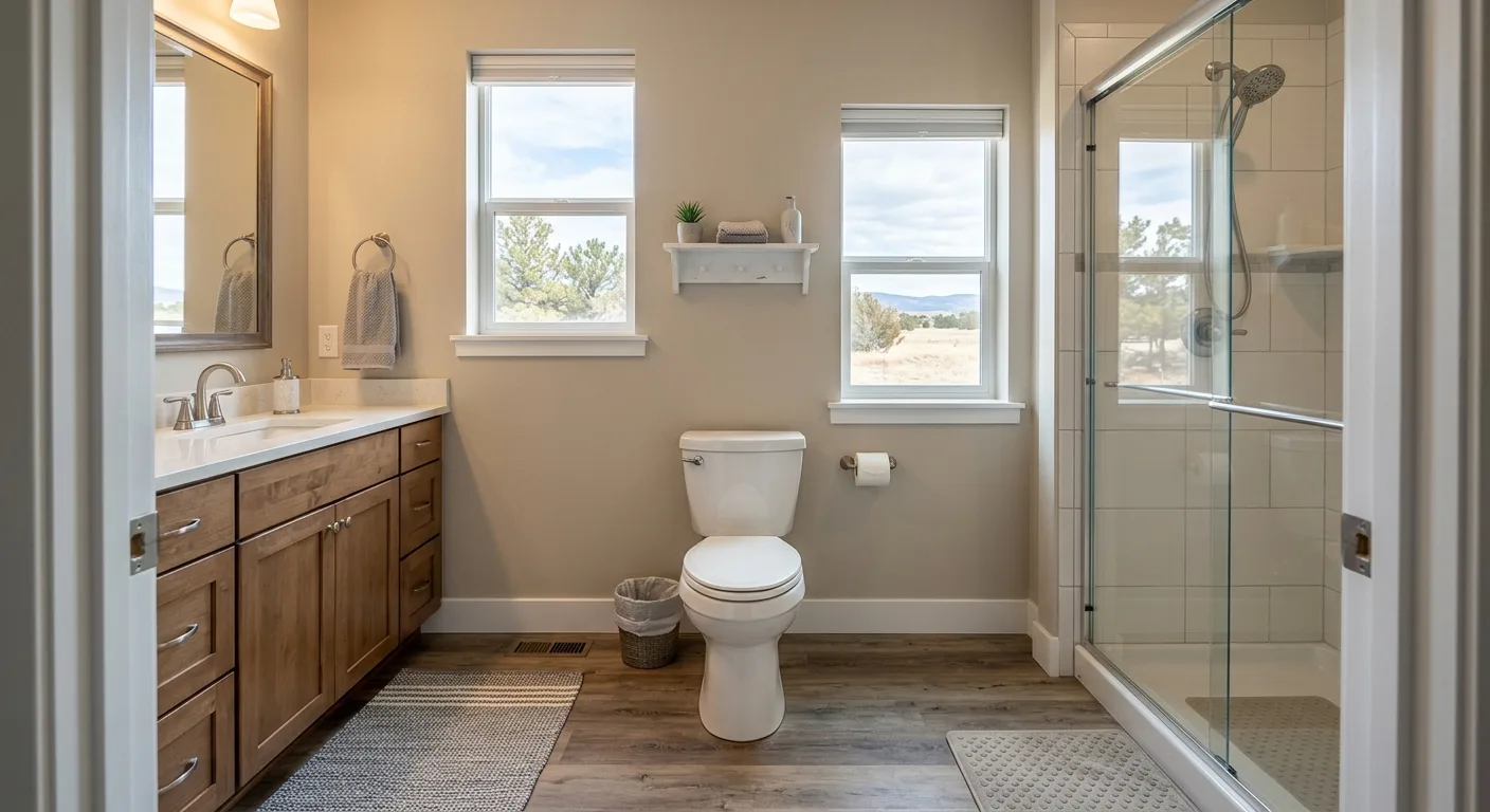 toilet and fixture service work, project example in Peyton, CO