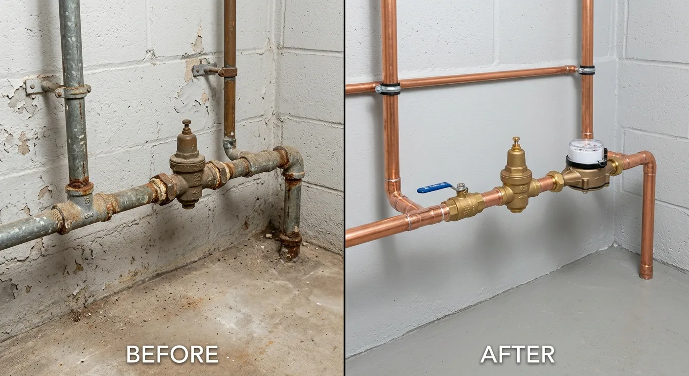 Residential plumbing repair project in the east metro, MN