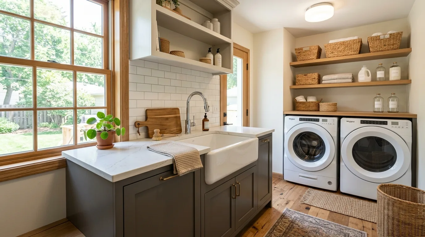 laundry tub installation work, professional service in the east metro, MN