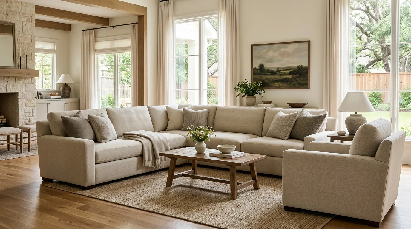 upholstery cleaning work, project example in Crosby, TX