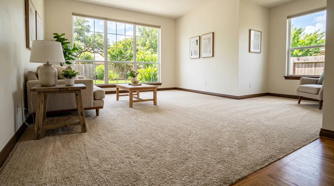 carpet steam cleaning work, project example in Deer Park, TX