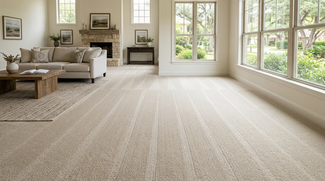carpet steam cleaning work, project example in Harris, TX
