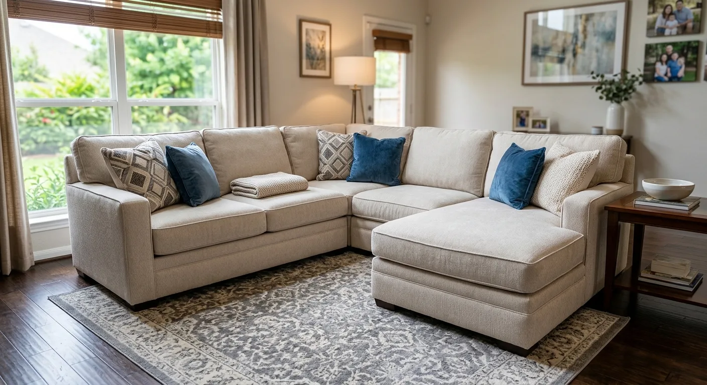 upholstery cleaning work, project example in Humble, TX