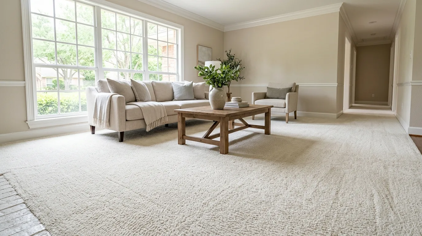 carpet steam cleaning work, project example in Jersey Village, TX