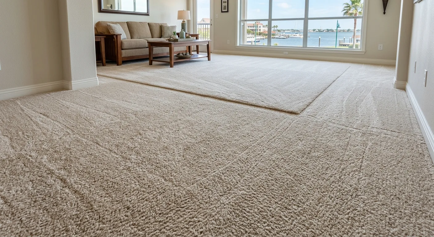 carpet steam cleaning work, project example in Kemah, TX