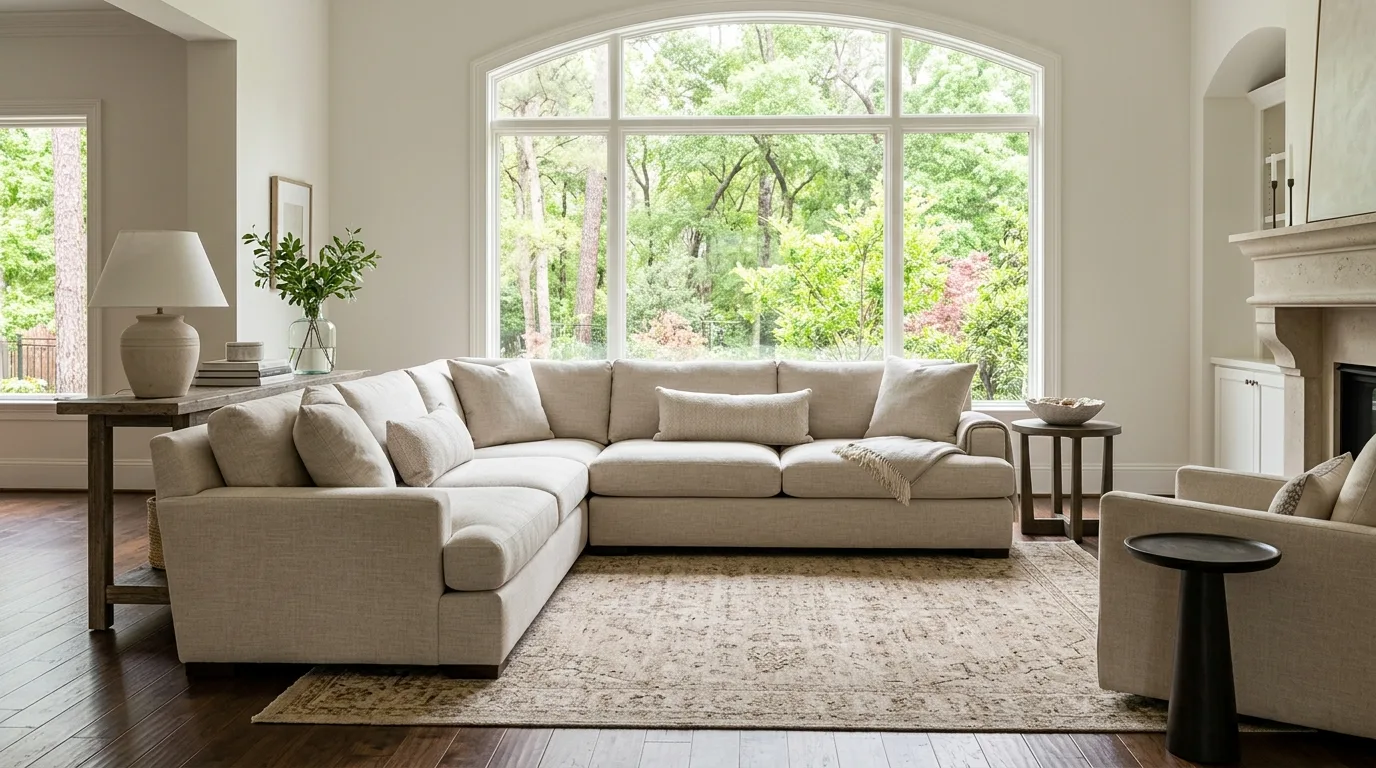 upholstery cleaning work, project example in Kingwood, TX