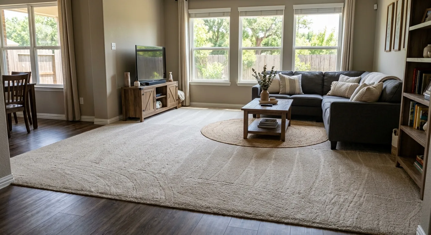 carpet steam cleaning work, project example in Liverpool, TX