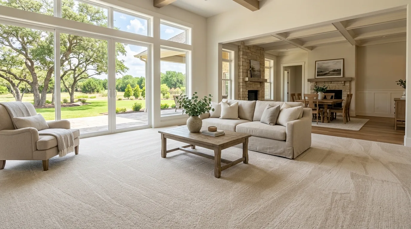 carpet steam cleaning work, project example in Manvel, TX