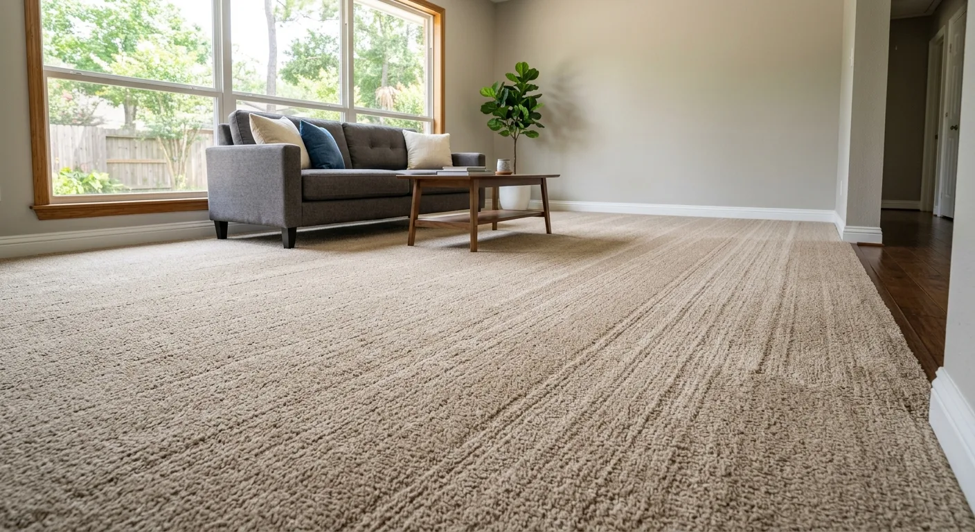 carpet steam cleaning work, project example in New Caney, TX
