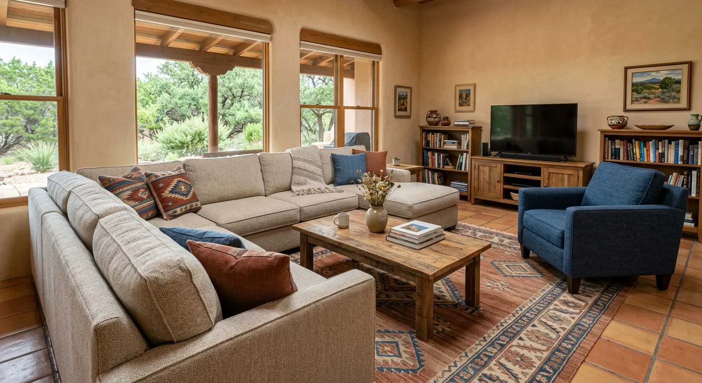 upholstery cleaning work, project example in Santa Fe, TX
