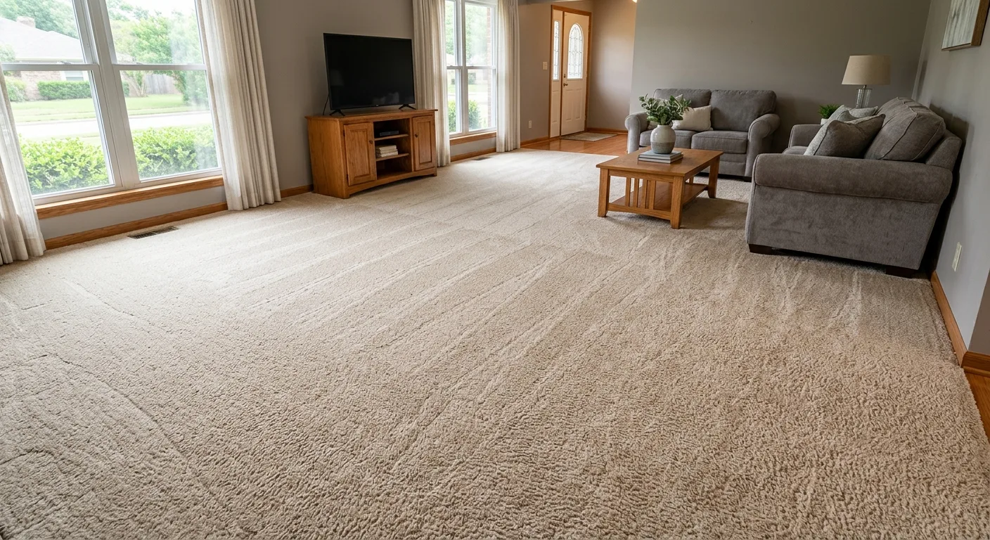 carpet steam cleaning work, project example in Webster, TX