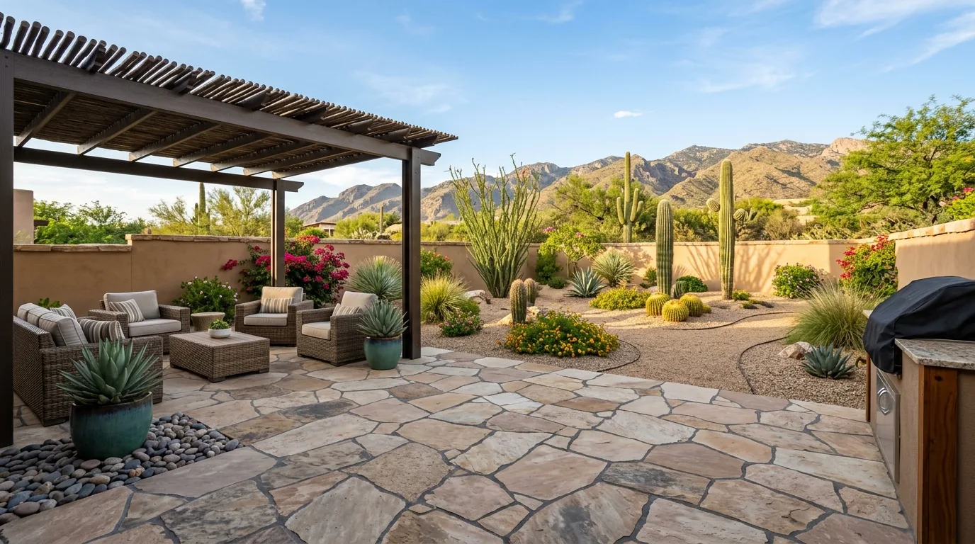 yard and patio debris work, professional service in Tucson, AZ