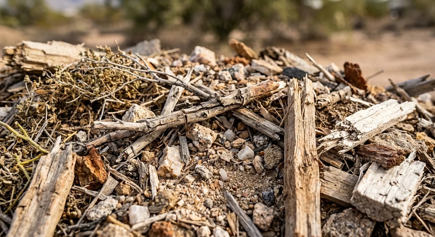 yard debris and desert waste work, project example in Marana, AZ
