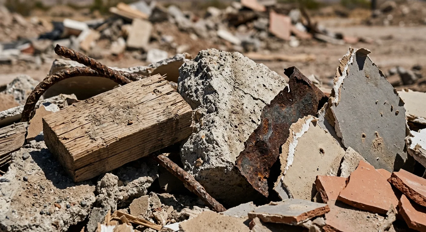 construction debris work, project example in San Manuel, AZ