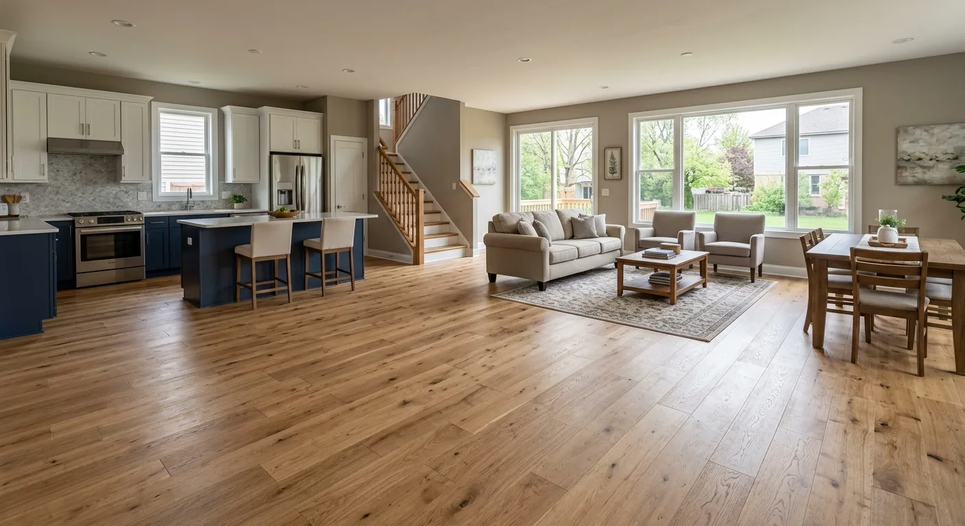 flooring installation work, project example in Carpentersville, IL