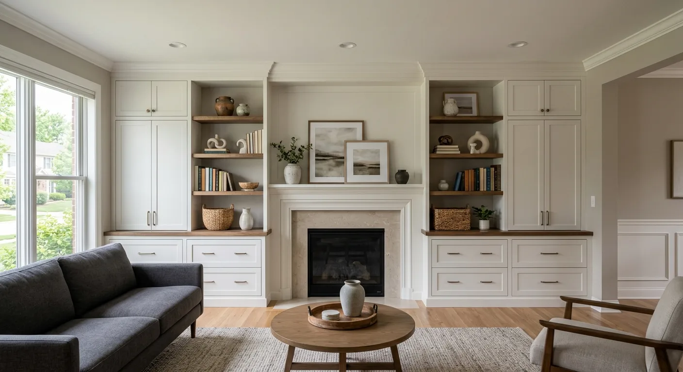 built in storage and shelving work, professional service in Schaumburg, IL