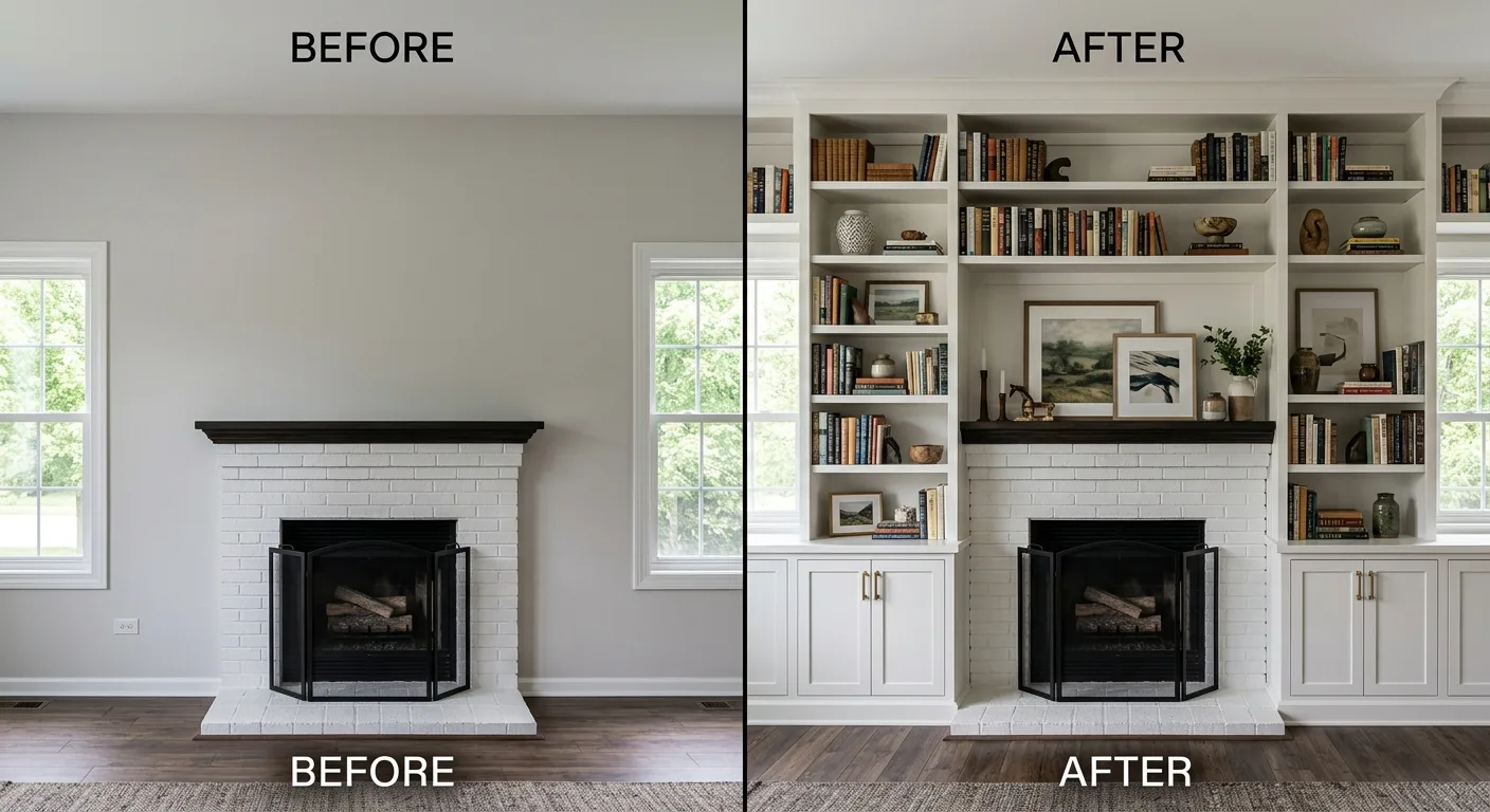 built in shelving and bookcases work, professional service in Schaumburg, IL