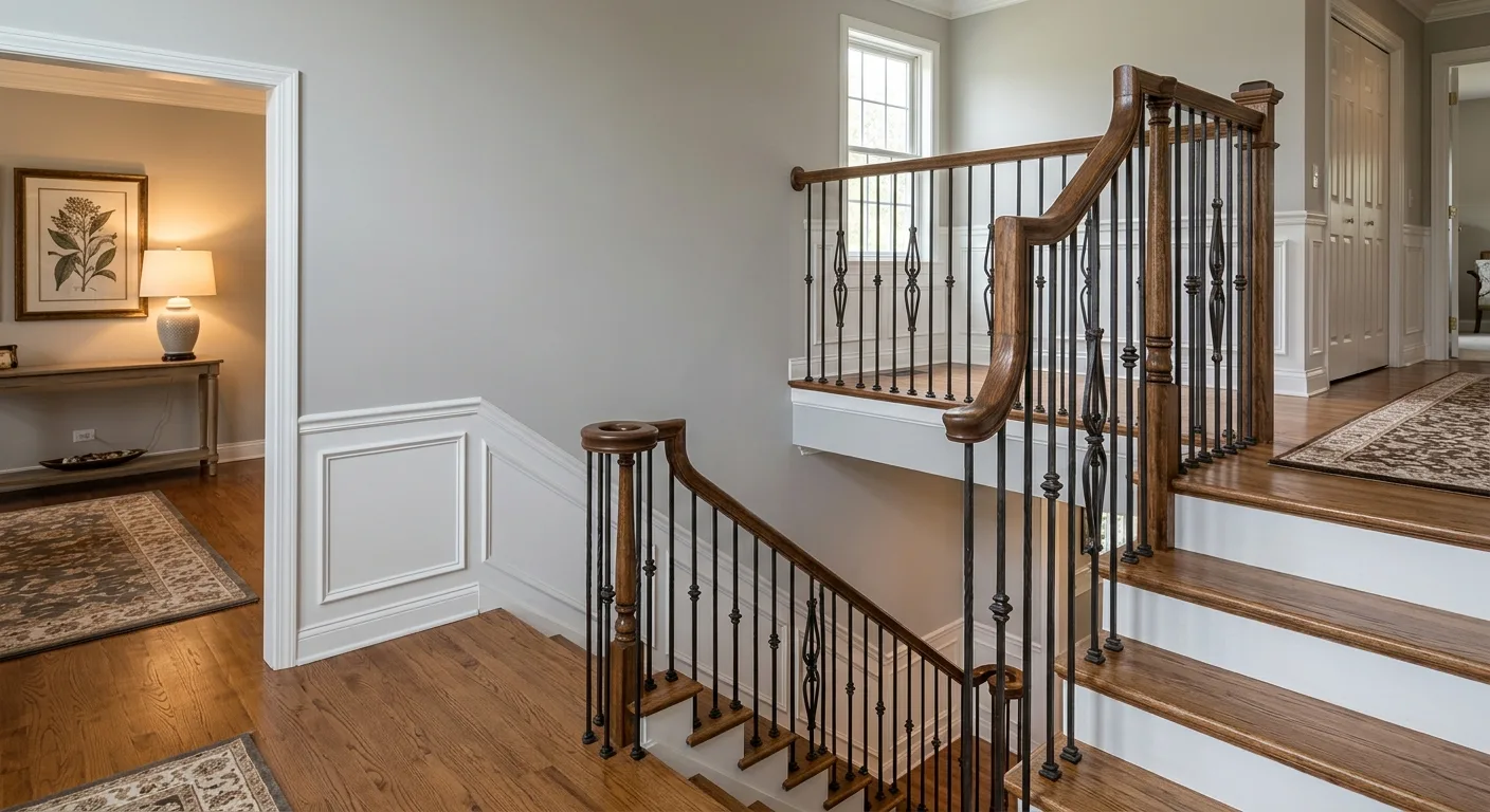 stair railings and spindles work, professional service in Schaumburg, IL