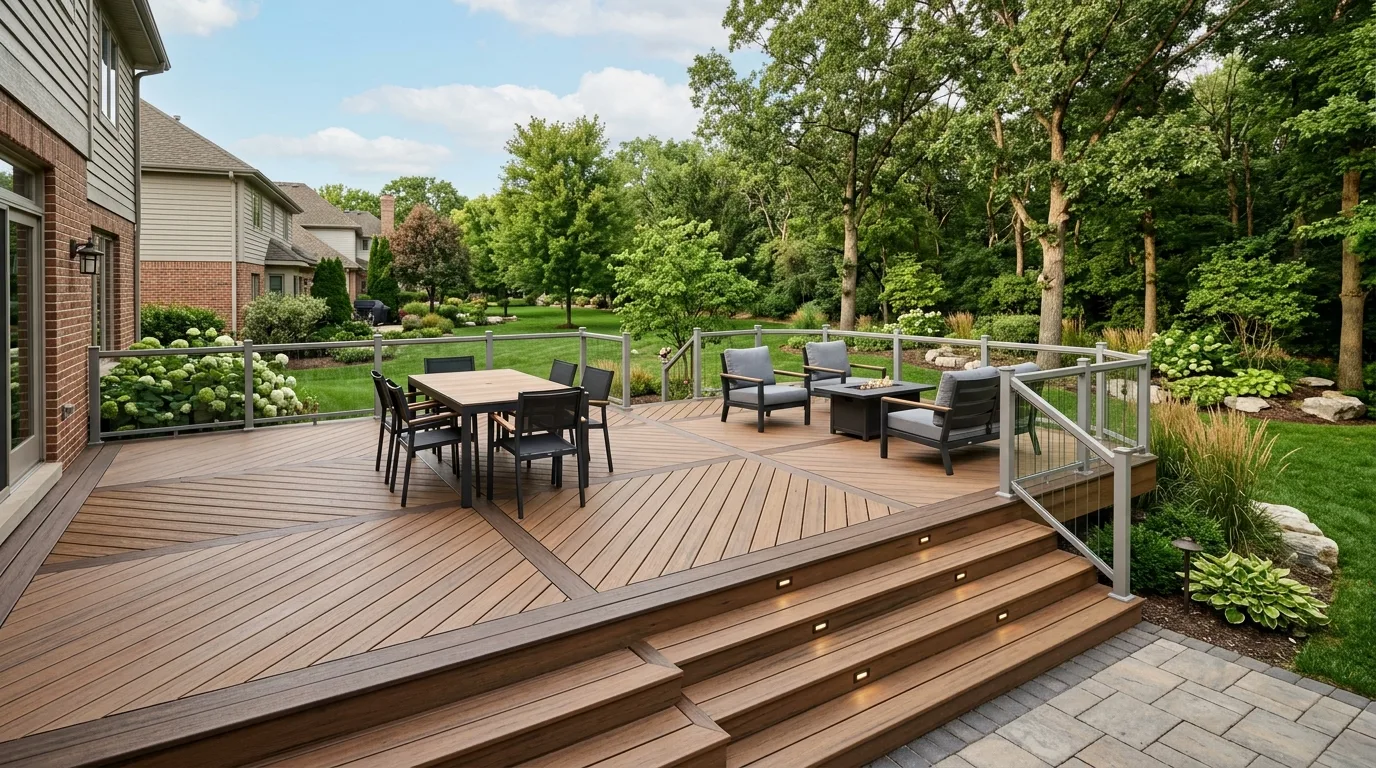 composite decking work, professional service in Schaumburg, IL