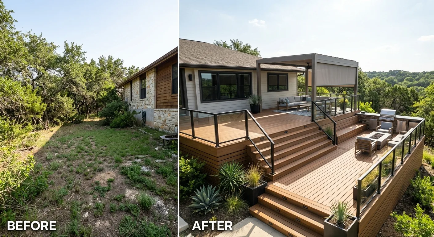 deck construction work, professional service in Austin, TX