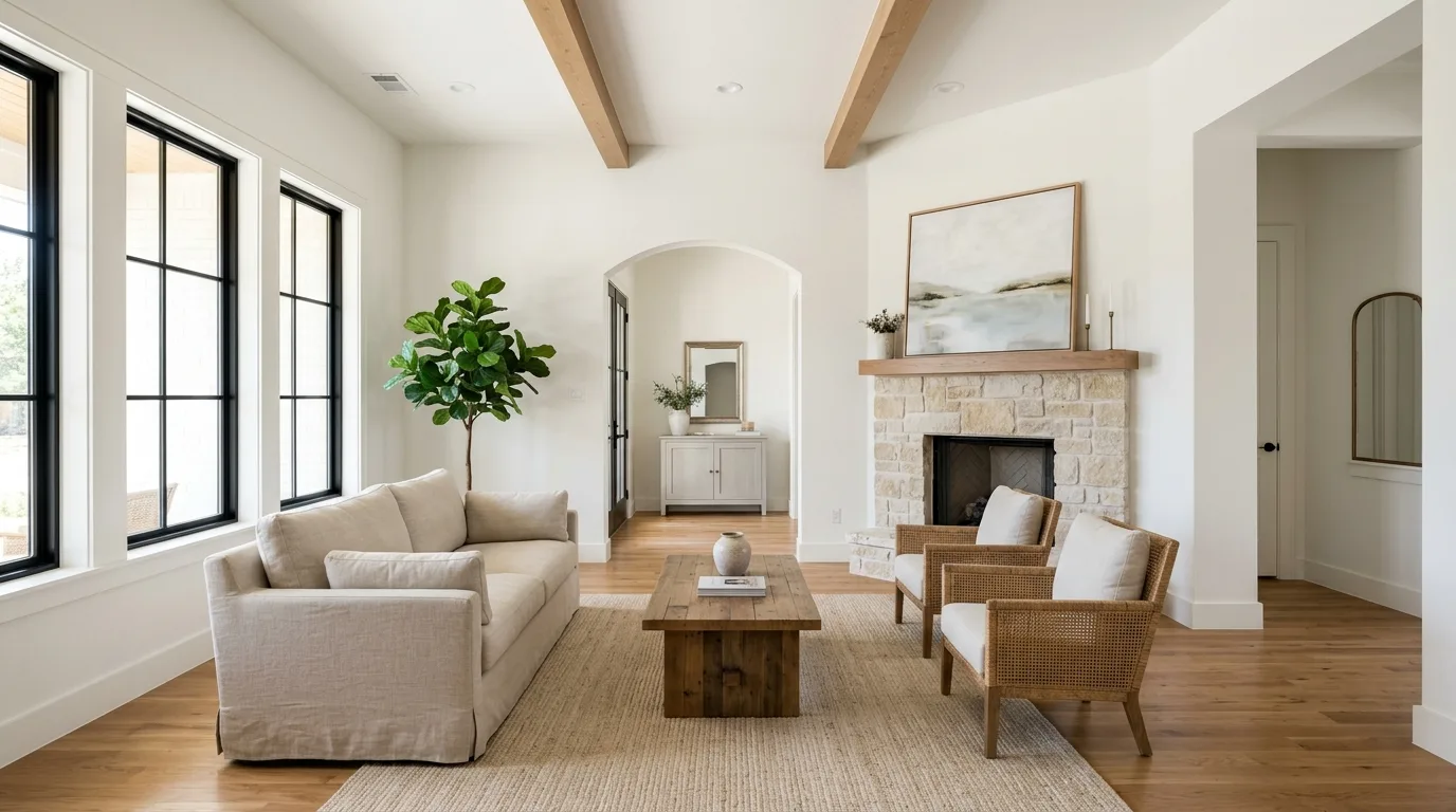 interior painting and touch ups work, project example in Del Valle, TX