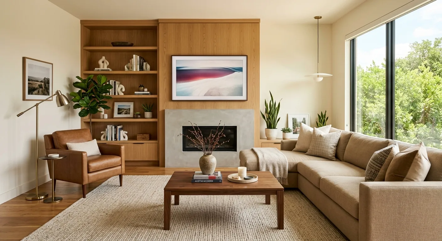 living room pieces work, professional service in Austin, TX