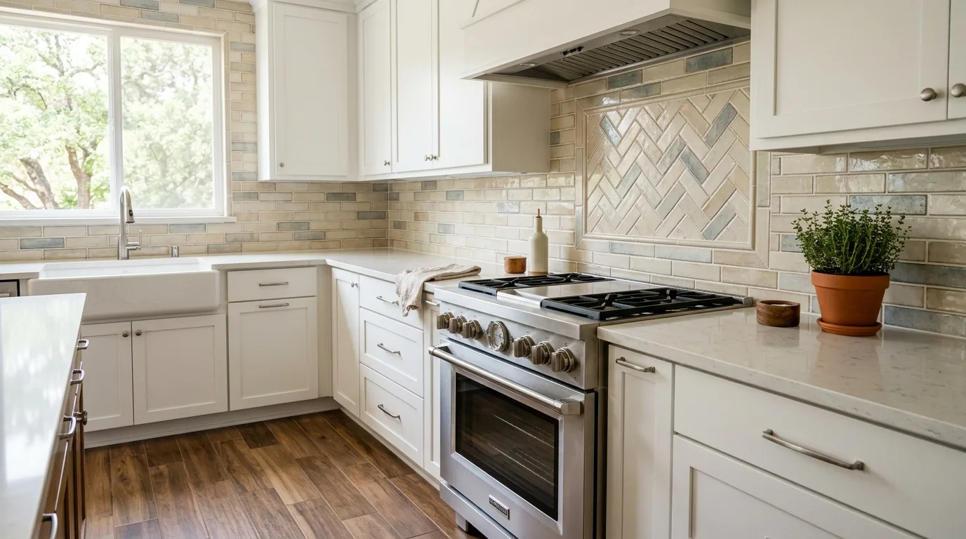 tile work work, project example in Pflugerville, TX