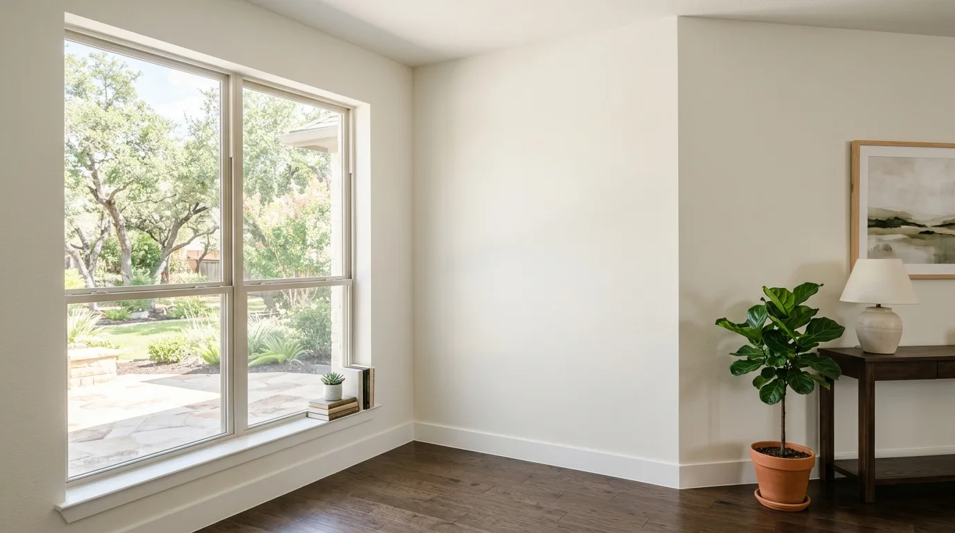 drywall repair work, project example in Round Rock, TX