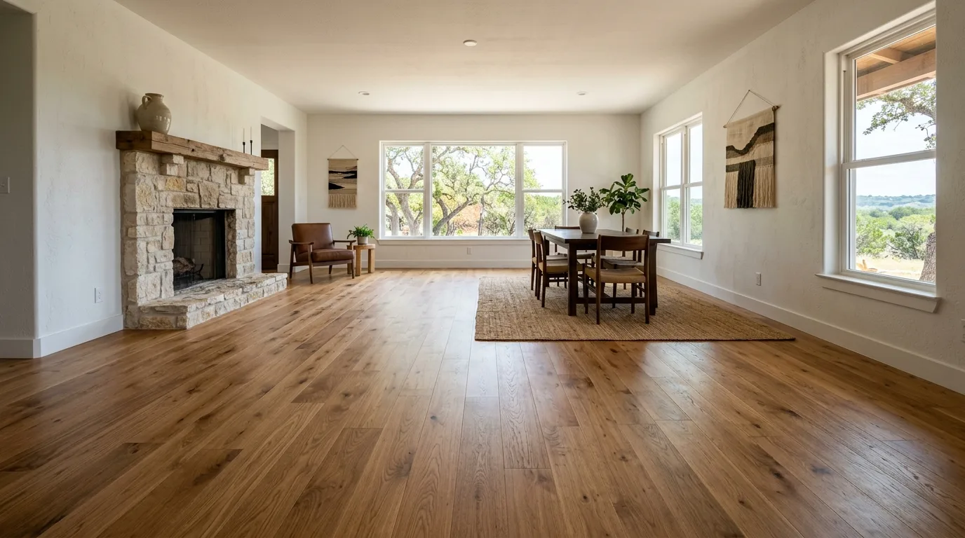 flooring repair work, project example in Uhland, tx