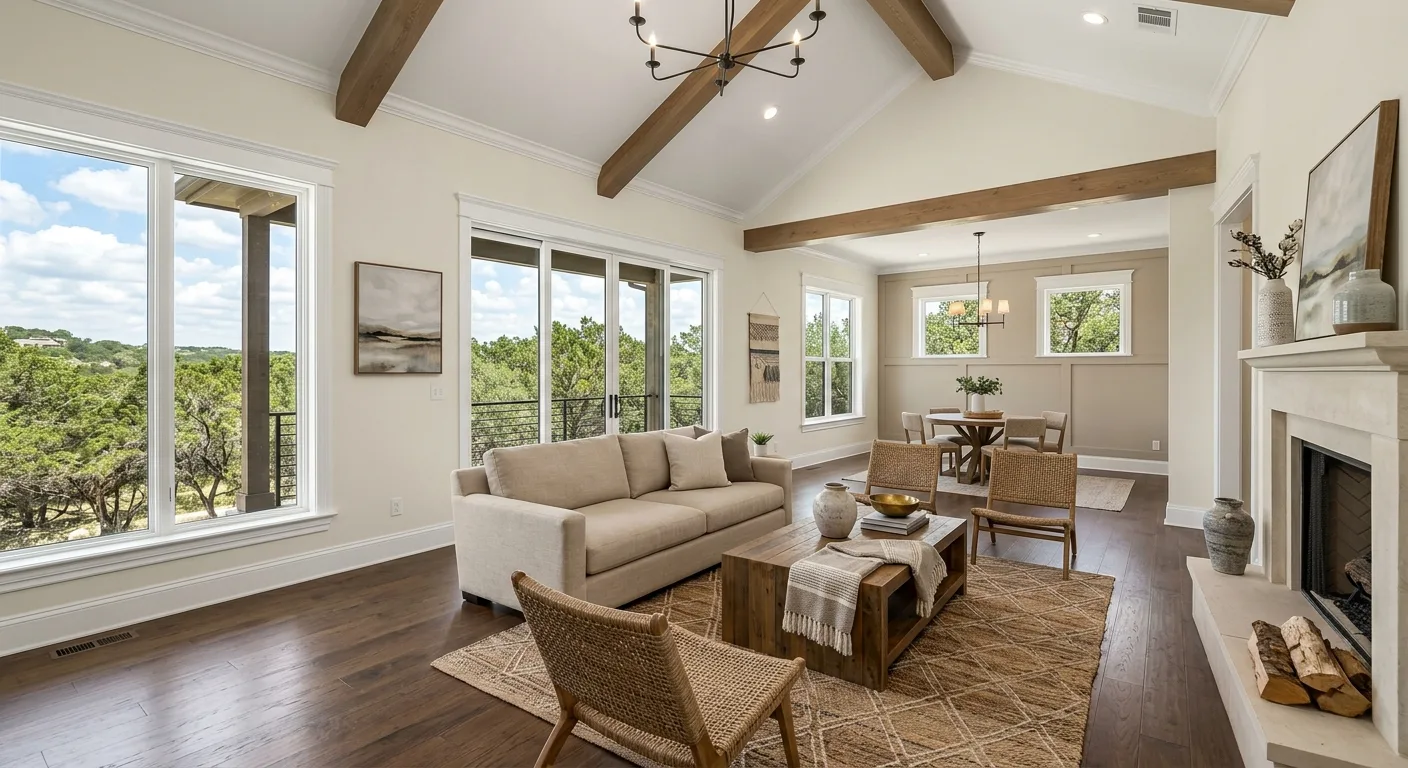 paint and trim repair work, project example in West Lake Hills, TX
