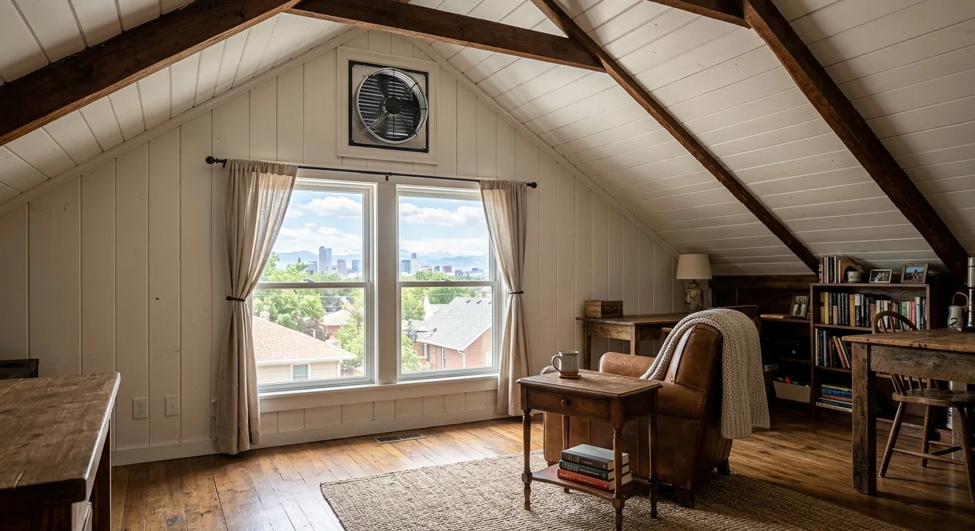 attic fan installation work, professional service in Denver, CO
