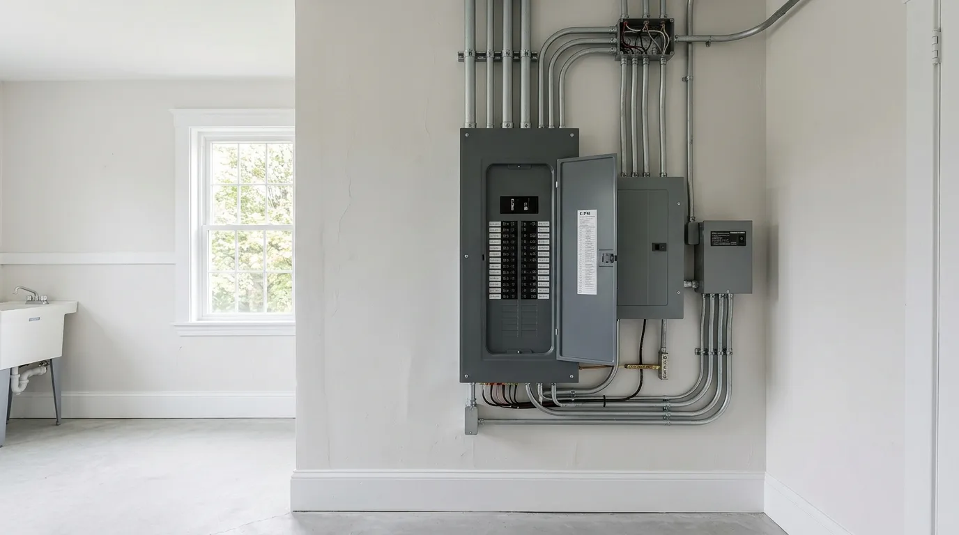 panel upgrades work, project example in Adams, MA