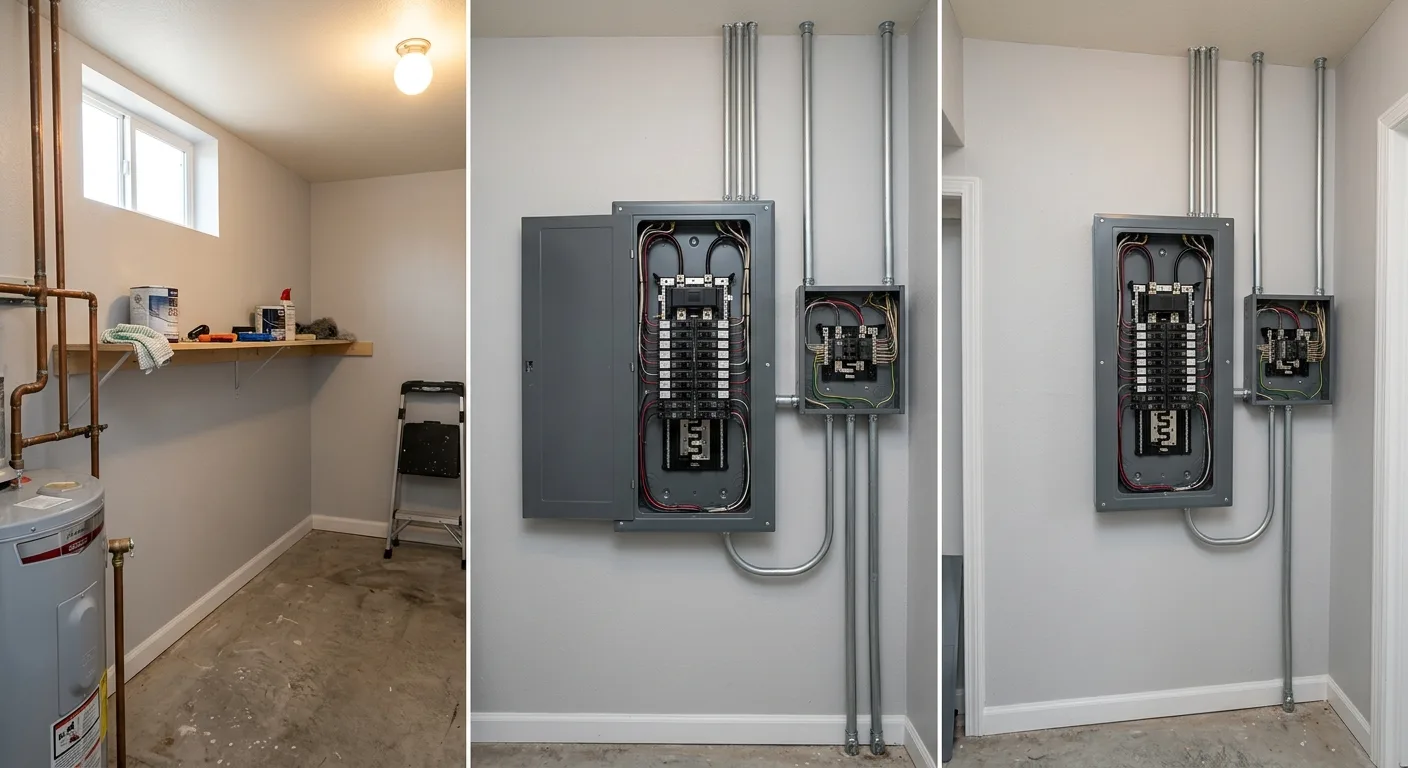 panel upgrades work, project example in Federal Heights, CO