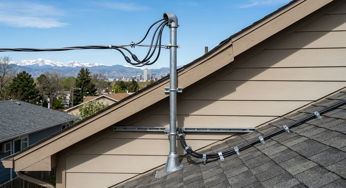 service mast wire securing work, professional service in Denver, CO