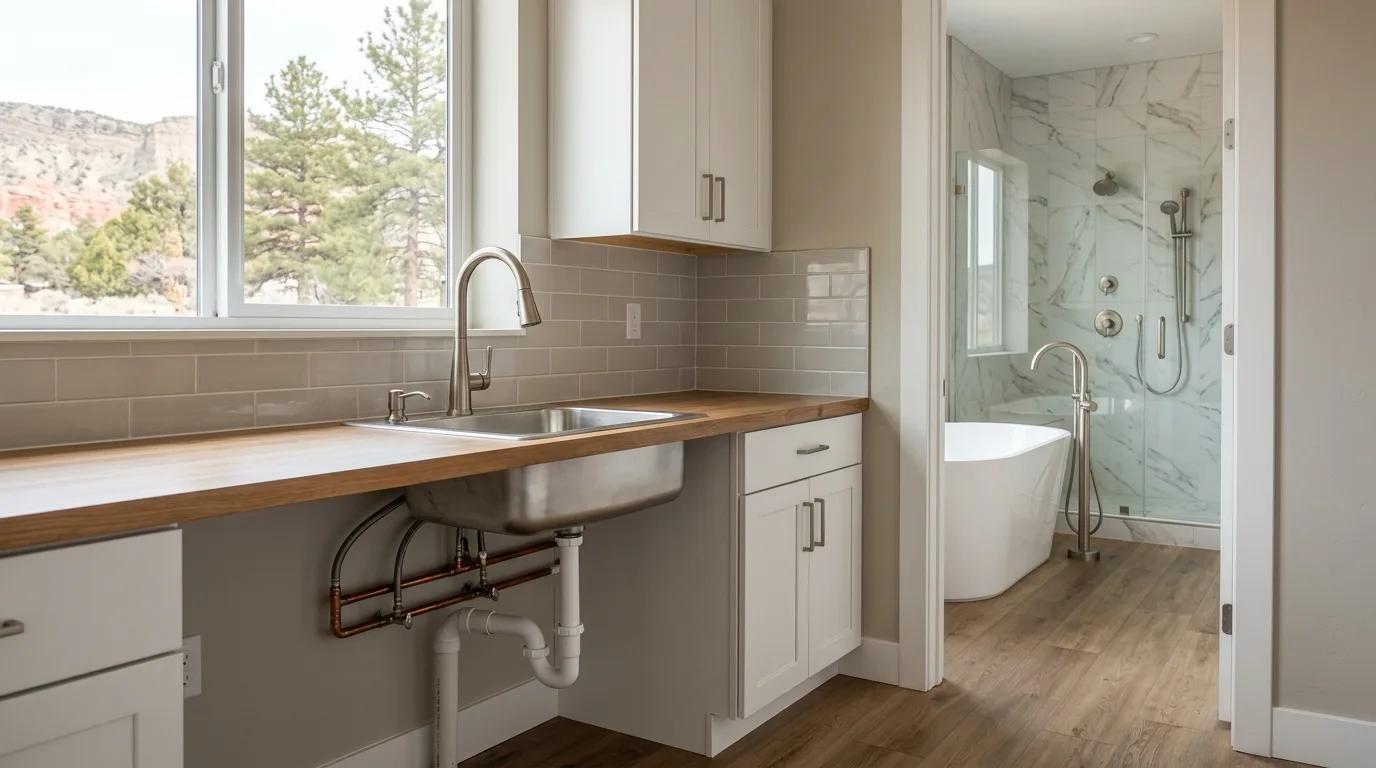 plumber work — project example in Cedar City, UT