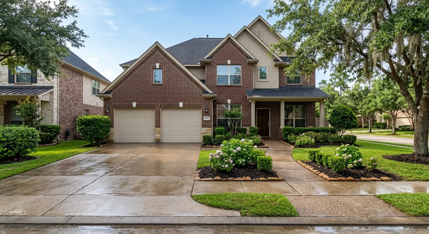 pressure washing work, professional service in Houston, Texas