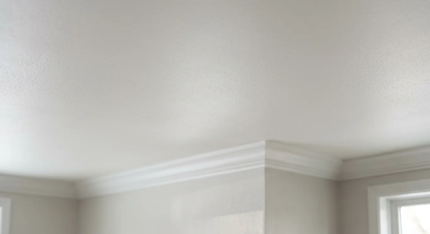 ceiling painting work, project example in Crystal, MN
