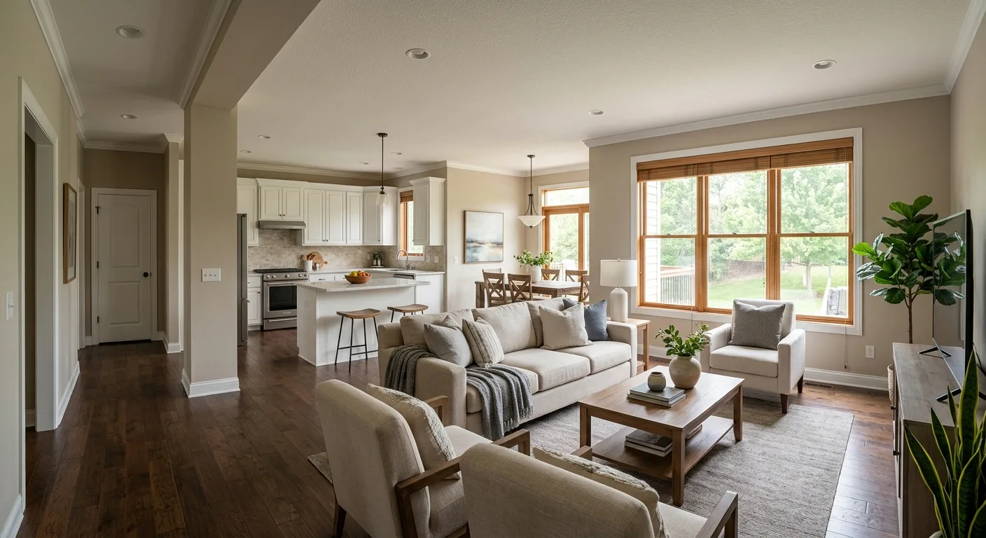 interior painting work, project example in Eagan, MN