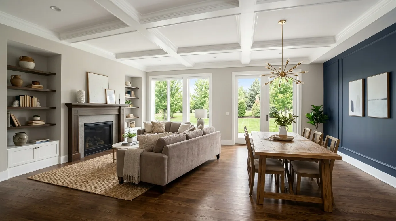 interior painting work, project example in Eden Prairie, MN