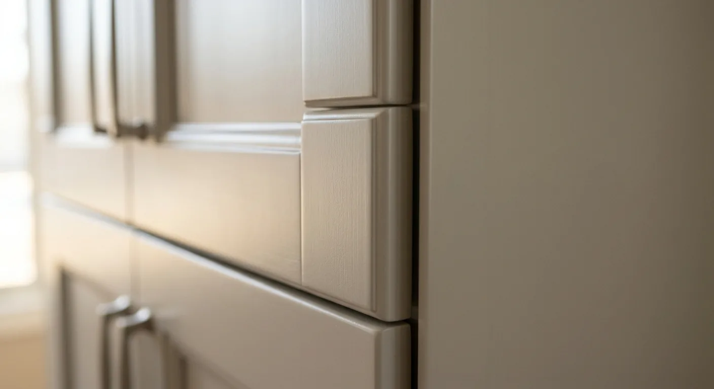 cabinet enamel work, project example in Edina, MN
