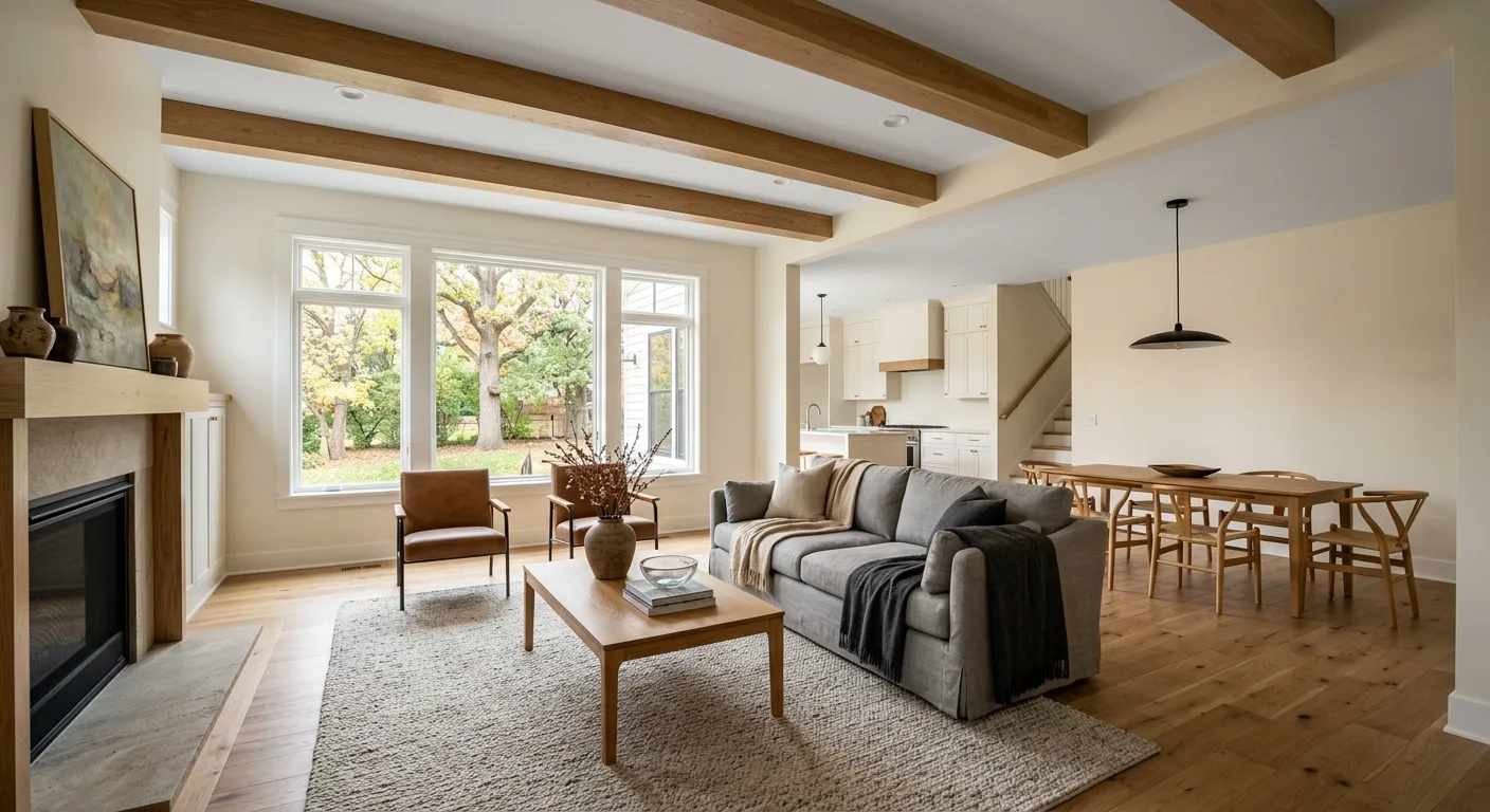 wall and ceiling painting work, project example in Edina, MN
