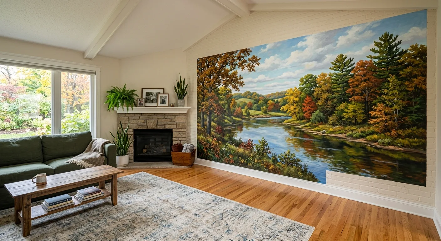 wall painting work, project example in Rockford, MN