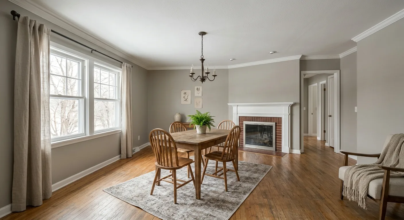 wall and ceiling painting work, project example in New Hope, MN